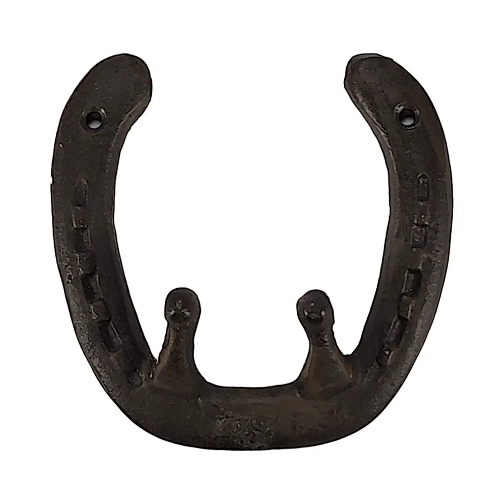 Cast Iron Horseshoe Good Luck Hook